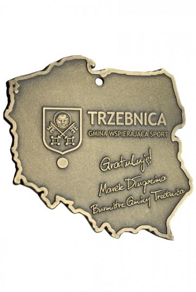 Medal z Trzebnicy z grawerem Burmistrza