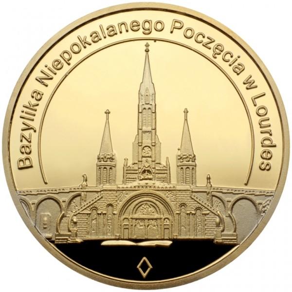 Medal Bazylika Niepokalanego Poczęcia w Lourdes