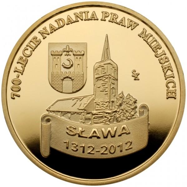 Medal 700 lecia nadania praw miejskich Sława 1312-2012